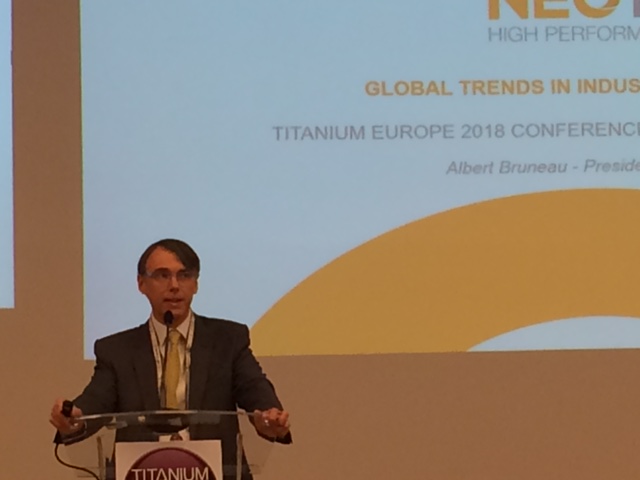 President of Neotiss has spoken during the Titanium Europe 2018 conference